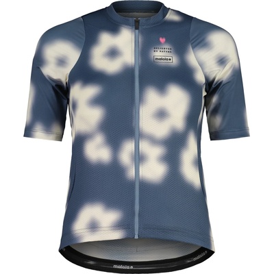 Maloja Дамска фланелка с къс ръкав за колоездене Maloja Women's StrandaM. Cycling jersey - Dusty Blue Shadow (156-3051-0212)