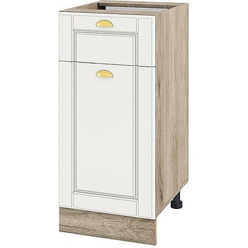 ИРИМ Долен кухненски шкаф Сити АРФ-Бяло мат-09-74 ляв 40 см