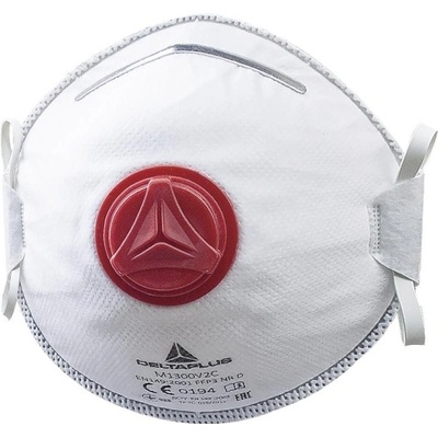 Delta Plus M1300V2 FFP3 Tvarovaný respirátor Biela 10 ks