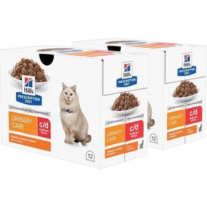 Hill's Hill s Prescription Diet Feline c/d Urinary Multicare Stress Chicken 24 x 85 г