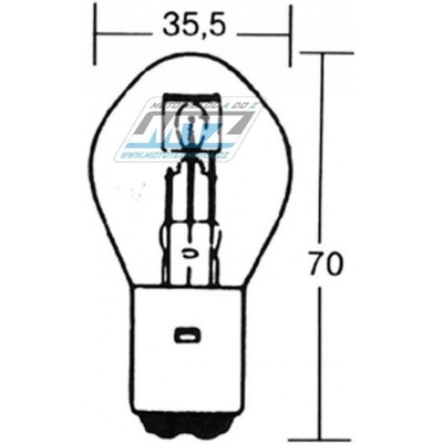 žárovka 6V 25/25W BA20d
