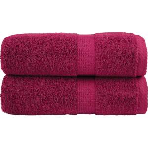 vidaXL Премиум кърпи за пране SOLUND 2 бр. бордо 30x30 см 600 г/м2 (137203)