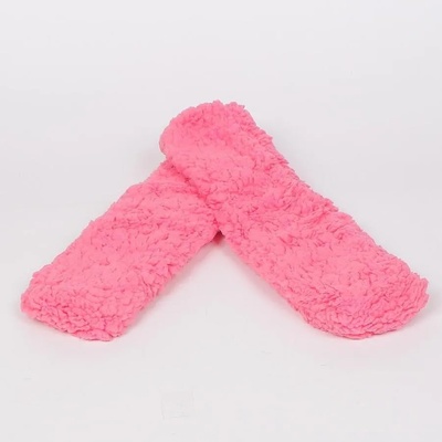Дамски домашни пухкави чорапи в розово