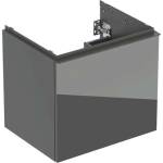 Geberit Acanto - Шкафче за умивалник, 59x54x48 см, 1 чекмедже, стъкло/лава 503.003. JK. 2 (503.003.JK.2)