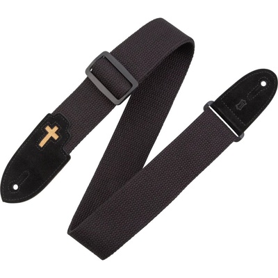 Levy's Divine Worship Black Cotton Колан за китара (MC8C-BLK)
