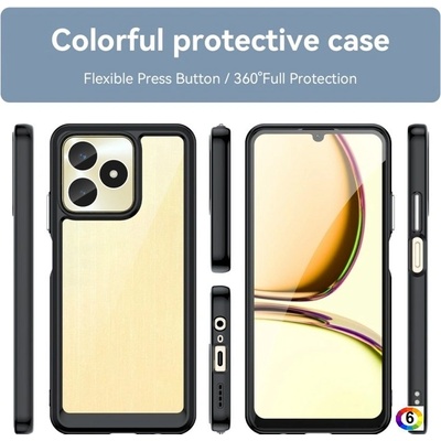 realme Note 50 Силиконов Калъф Transparent TPU и Протектор