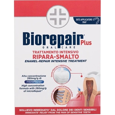 Biorepair Plus Enamel-Repair Intensive Treatment комплект паста за зъби и апликатор против зъбна плака и за здрави венци унисекс 1 бр