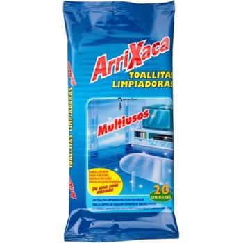 ArriXaca почистващи мокри кърпи за стъклени повърхности, 20 БР