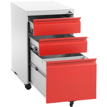 Carmen Офис контейнер Carmen CR-1249 L SAND - червен-сив (3580026)