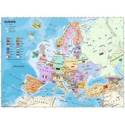 Ravensburger XXL Map of Europe in French 200 dílků