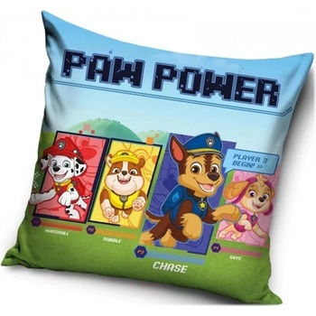 Carbotex Vankúš Tlapková patrola Paw Patrol motív Paw Power game 40x40