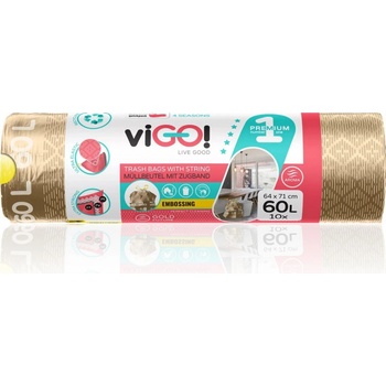 Vigo pytle zatahovací LDPE 60 l 30µm 10ks s vůní gold future