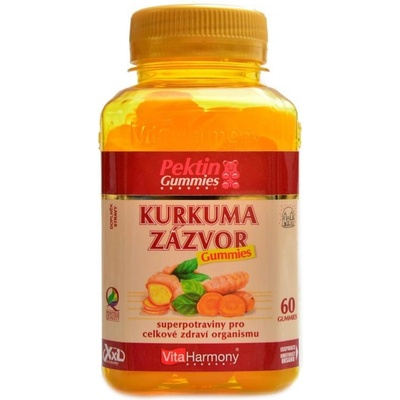 VitaHarmony XXL Kurkuma + zázvor 60 gummies