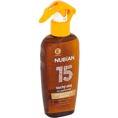 Nubian suchý olej na opaľovanie SPF15 200 ml