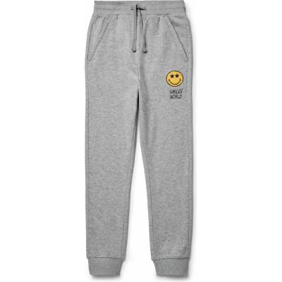 Tchibo Dětské joggingové kalhoty Smileyworld pro dívky černá/s potiskem