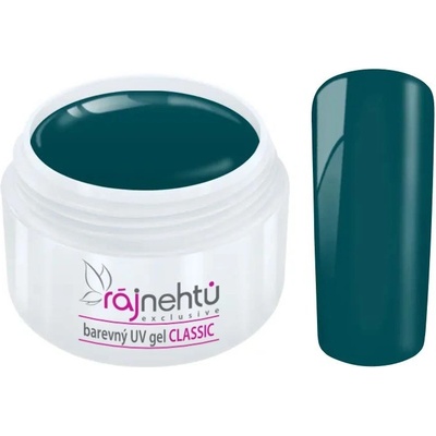 Ráj nehtů Barevný UV gel Classic Forest Green 5 ml