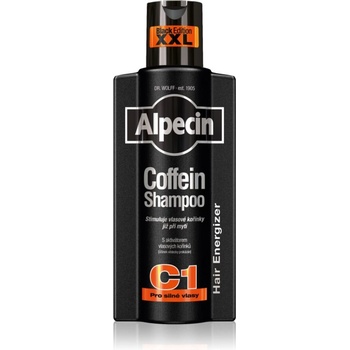 Alpecin Coffein Shampoo C1 Black Edition шампоан с кофеин за мъже стимулиращ растежа на косата 375ml
