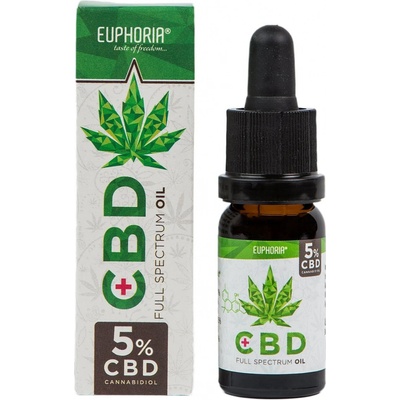 Euphoria CBD konopný olej full spectrum 5% 500 mg 10 ml