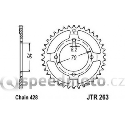 JT Sprockets JTR 263-38 | Zboží Auto