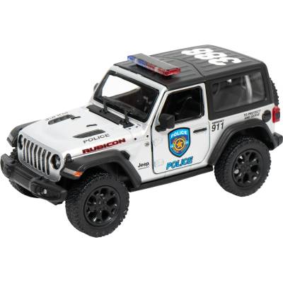 Kinsmart Метална количка Kinsmart Police Edition - 2018 Jeep Wrangler Rubicon, 1: 34 (52122)
