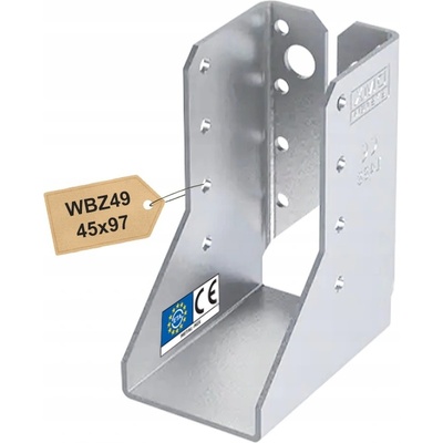 Domax WBZ 49 trámová botka uzavřená 45x97x75x2,0 mm