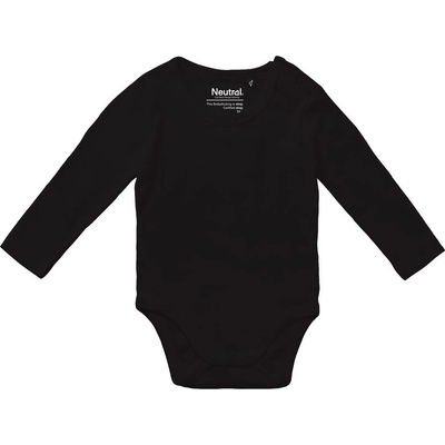 Neutral Dětské body s dlouhým rukávem Černá