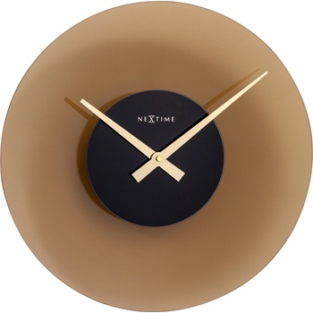 NeXtime Стенен часовник Float кафяв (8196BR)