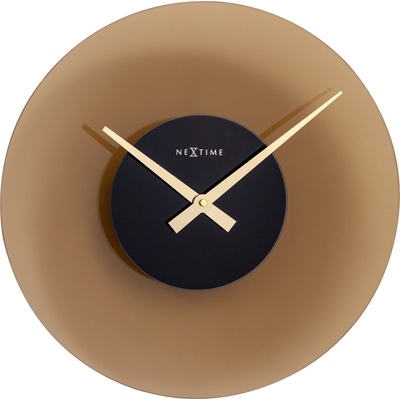 NeXtime Стенен часовник Float кафяв (8196BR)
