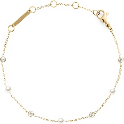 Daniel Wellington Pozlátený náramok so Swarovski perlami Pearl DW00401952