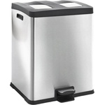 EKO 2 х 30 л. кош за отпадъци цвят матиран инокс ЕКО от серия rejoice (eko923860matts/s)