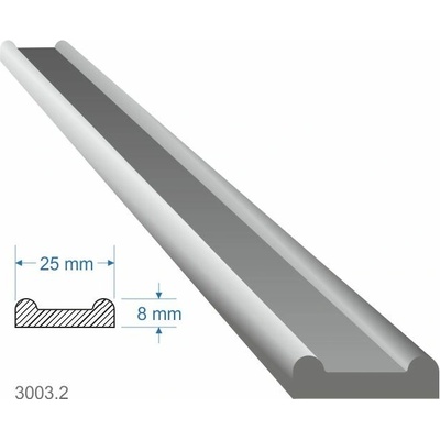 Pásovina plochá B, 25 x 8 x 3000 mm, ocel S235