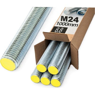 Oramat M24x1000mm (5ks) 8.8 DIN 975 ZN - Závitová tyč