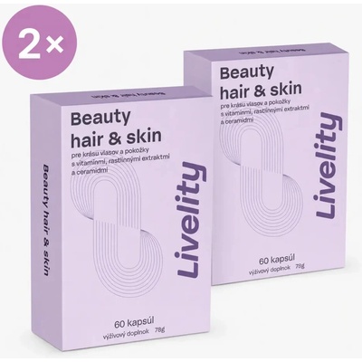 Medveď Natural Beauty Hair & Skin 2×60 kapslí