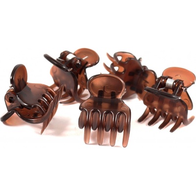 Hnědé skřipce na vlasy, 5 ks – Zboží Dáma