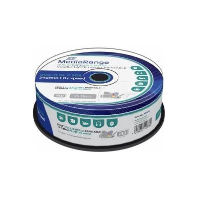 MediaRange DVD+R MediaRange Dual Layer 240мин. /8.5Gb 8X (Printable) - 25 бр. в шпиндел