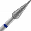 Staleks Diamantová fréza "Pointed Pear" modrá 4 mm/12 mm FA100B040/12