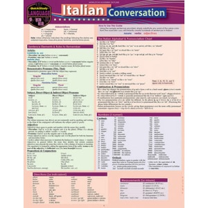 Italian Conversation: A Quickstudy Laminated Language Reference Guide | Sally-Ann del Vino (ISBN: 9781423239871)
