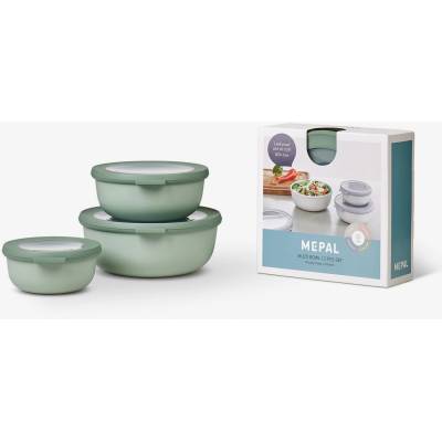 Mepal Комплект от три купи в светлозелен цвят Mepal Cirqula 350+750+1250 мл Mepal | Zelen | Home | UNI