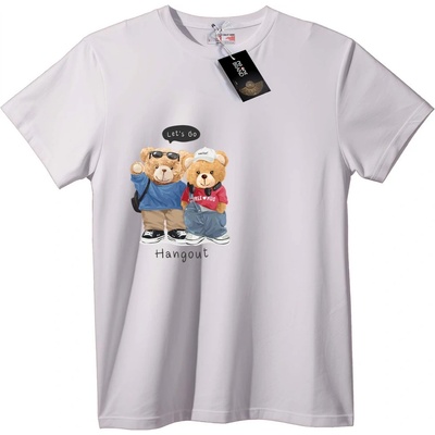 NOONEBRAND Тениска Две мечета се забавляват - 2XL, Black