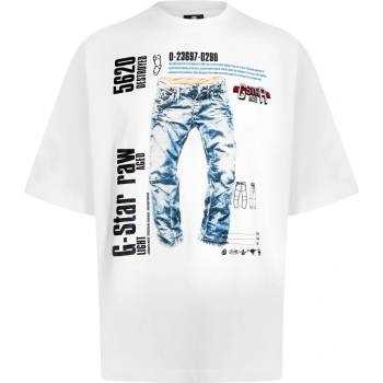 Image 1 of G Star Тениска G Star Modelkit Print Boxy T-Shirt - Wht Elwood