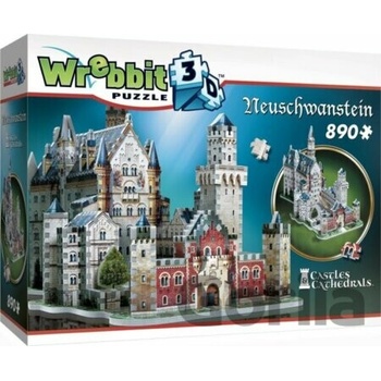 Wrebbit 3D Puzzle Zámok Neuschwanstein 890 ks