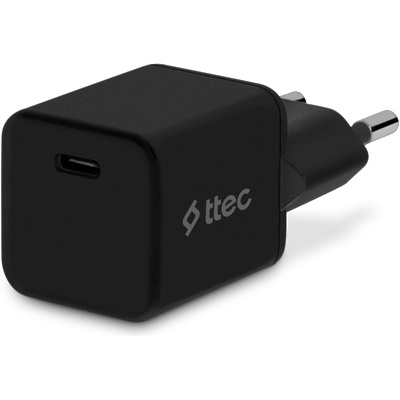 Ttec Зарядно 220V ttec SmartCharger 20W PD, USB-C - Черно