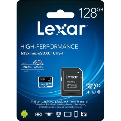 Lexar microSDXC UHS-I U3 128GB LSDMI128BBEU633A