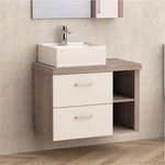 InterCeramic Конзолен шкаф за баня InterCeramic ICP 754655 - 2 чекмеджета без умивалник (ICP 754655)