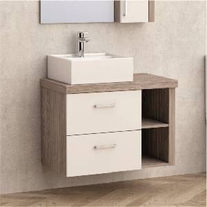 InterCeramic Конзолен шкаф за баня InterCeramic ICP 754655 - 2 чекмеджета без умивалник (ICP 754655)