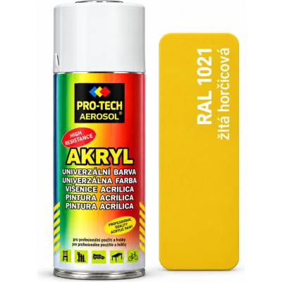 Pro-tech akryl 400 ml žltá horčicová