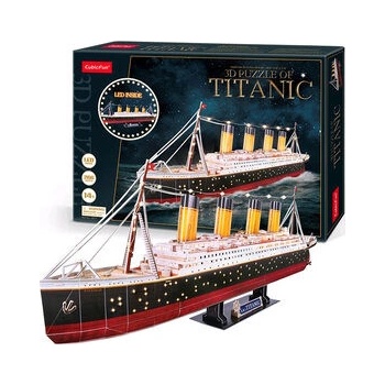 CubicFun 3D puzzle Svítící Titanic 266 ks