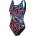 Speedo Бански костюм Speedo Women's Placement U-Back One Piece Swimsuit - Black/Red