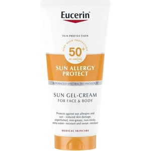 Eucerin Слънцезащитен крем-гел Sun Allergy Protect, SPF50+, 200 ml - baby
