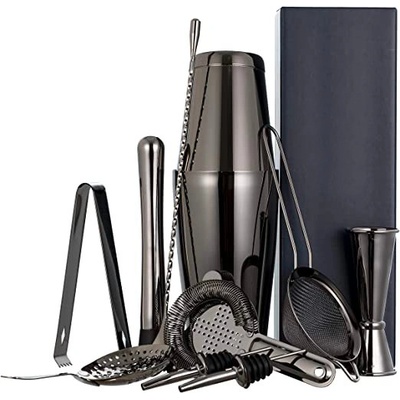 Cocktail Shaker Set černý 11ks Dárkový Box